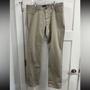 Men's Theory Haydin Writer Straight Leg Cotton Button Fly Pants Size 34